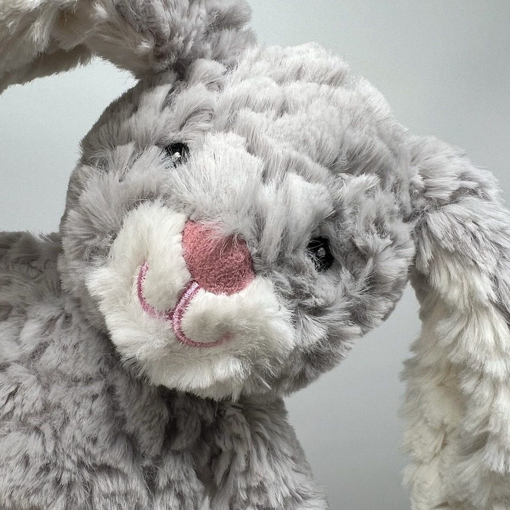 NEW Mary Meyer Putty Shadow Bunny - Gray Animal Plush - Item 68052 - SHIPS FREE